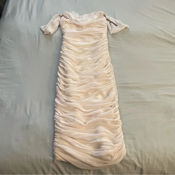 House of CB London Ivory Carlotta Dress - Picture 9 of 11